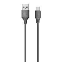USB-C-Kabel, Schwarze Farbe, Full Speed Pro, WK WDC-092 3 m 2.4 A