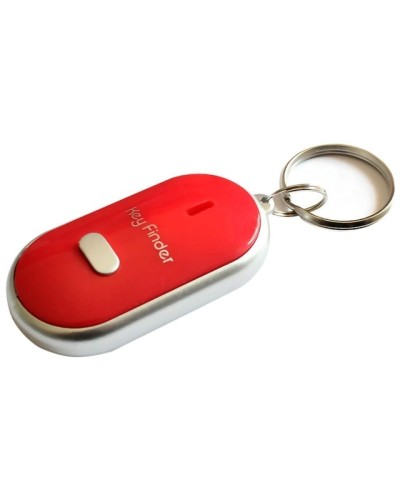 Suche Schlüssel finden, Schlüsselbund mit Pfeife und LED-Licht, rote Farbe