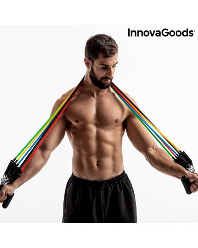 Elastische Kabel für Fitness-Set von 5 Widerstandsbändern von Gym zu Hause