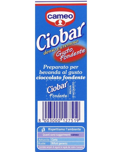 Ciobar für Getränke, dicht und cremig, mit einem Schmelzgeschmack - 125 gr