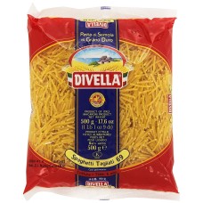 Divella Spaghetti Tagliati 69, Pasta di Semola di Grano Duro - 500 gr
