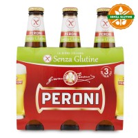 Peroni Bier ohne Gluten 33clx3 Flasche