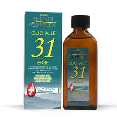 Öl 31 Kräuter, ohne Parabene, Paraffin und Alkohol nützlich gegen Kopfschmerzen und Körperschmerzen, 100ml